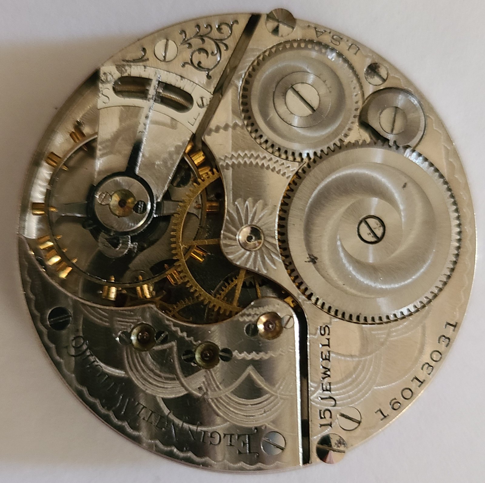 Elgin 16S 15J Open Face - Image 2